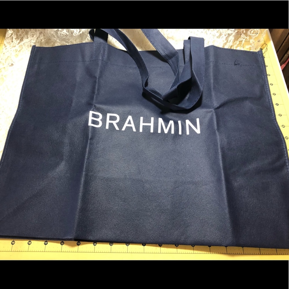 1 XL new BRAHMIN FABRIC BLUE TOTE BAG